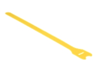 Bild von DELOCK Kabelbinder Klettverschluss 10 Stk L300 x B12 mm gelb