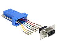 Bild von DELOCK Adapter Sub-D 9Pin Bu > RJ45 Bu.  Montagesatz