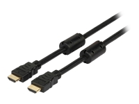 Bild von EFB HighSpeed HDMI Kabel mit Eth. 3xges. A-A St-St 1m schwarz