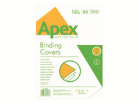 FELLOWES APEX CLEAR PVC COUV LIGHTWEIGHT 100