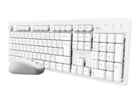 TRUST Pack clavier & souris sans fil ODY II silencieux - blanc (FR)