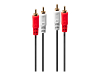LINDY Audio Cable 2xPhono Stereo 5m 2xRCA Jack male / male gold plated
