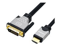 Bild von ROLINE DVI-D/HDMI Kabel ST/ST silber-schwarz 1,5m