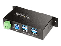 Bild von STARTECH.COM 4-Port USB 3.0 Hub Managed Industriegehäuse ESD/uberspannungsschutz Wand-/Tisch-/Schienenmontage 5Gbps USB Verteiler