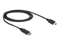 Bild von DELOCK Kabel USB Type-C 2.0 Stecker > USB 2.0 Mini-B Stecker 1,0 m schwarz