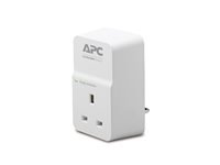 APC SurgeArrest Essential Surge protector AC 230V output connectors 1 United Kingdom white