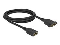 Bild von DELOCK DisplayPort 1.2 Kabel Buchse zu Buchse zum Einbau 4K 60 Hz 2 m