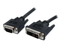 Bild von STARTECH.COM DVI auf VGA Monitorkabel 2 Meter - Stecker / Stecker - DVI-I 24+5 VGA (15Pin) -  DVI-A analog VGA Kabel St/St 2m