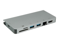 Bild von ROLINE USB-C Dockingstation HDMI 4K VGA 2x USB 3.2 Gen 1 LAN PD Cardreader