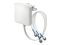 QUWIRELESS Tri-Band 2.4/5-7 GHz WiFi 6E/7 4x4 MIMO Sector Panel N-Male Wall/Mast Antenna