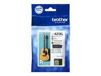 Bild von BROTHER LC421VAL 4pack Ink Cartridge up to 500 pages with DR Security Tag