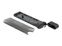 Bild von DELOCK Externes USB Type-C Combo Gehäuse für M.2 NVMe PCIe oder SATA SSD - werkzeugfrei