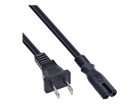 Bild von INLINE BULK 65er Netzkabel Netzstecker USA auf Euro 8 C7 Stecker 1,8m