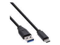 Bild von INLINE BULK 100er USB 3.2 Kabel USB-C an A Stecker schwarz 1m
