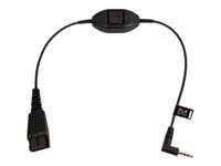 Bild von JABRA GN Anschlusskabel QD 2.5mm Klinke glatt 0.3m mit Rufannahmetaste z.B. fuer Philips Ericsson Gigaset