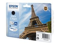 Bild von EPSON T7021 Tinte schwarz hohe Kapazität 45.2ml 2.400 Seiten 1-pack blister ohne Alarm