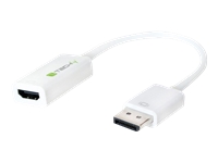 Bild von TECHLY Adapter DisplayPort 1.2 Stecker auf HDMI 15cm weiss Verbindung einer DisplayPort-Quelle mit einem HDMI-Monitor-Kabel