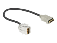 Bild von DELOCK Keystone HDMI Buchse > HDMI Buchse 250 mit Kabel