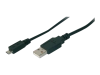 Bild von ASSMANN USB Anschlusskabel Typ A - mikro B St/St 1,8m USB 2.0 kompatibel sw