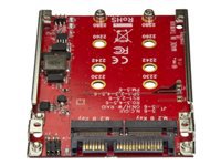 Bild von STARTECH.COM M.2 auf SATA Adapter - Dual Slot M.2 NGFF SSD Adapter fur 6,35cm 2,5in Laufwerke - RAID
