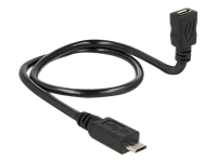 Bild von DELOCK Kabel USB 2.0 micro B Stecker > USB 2.0 micro B Buchse OTG ShapeCable 50 cm