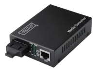 Bild von DIGITUS Fast Ethernet Medienkonverter SC 10/100Base-TX zu 100Base-FX wandelt drahtbasierte in Glasfasersignale bis 2Km multimode