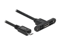 Bild von DELOCK Kabel USB 2.0 Micro-B Buchse zum Einbau > USB 2.0 Micro-B Stecker 25 cm