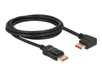 Bild von DELOCK DisplayPort Kabel Stecker gerade zu Stecker 90 rechts gewinkelt 8K 60 Hz 2 m