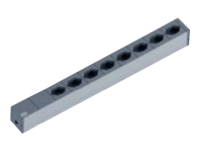 BACHMANN IT PDU 19 inch 1U 8xCH T13 black, aluminium profile clip angle, 2m CH Plug Type 12