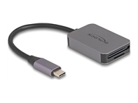 Bild von DELOCK USB Type-C Card Reader im Aluminium Gehäuse fur SD oder Micro SD Speicherkarten