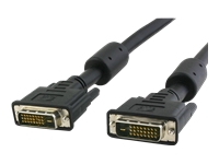 Bild von TECHLY DVI-D Dual-Link Anschlusskabel schwarz 10m 2x DVI Digital DVI-D 24 + 1 Stecker mit Ferritkern