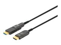 Bild von MANHATTAN Aktives optisches HDMI-Glasfaserkabel 4K60Hz UHD HDMI-Stecker auf Micro-HDMI-Stecker und abnehmbarer HDMI-Stecker 20 m