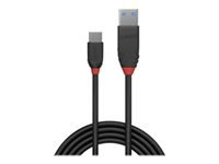 Bild von LINDY 1,5m USB 3.1 Typ A an C Kabel 3A Black Line