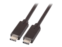 Bild von EFB USB3.1 Anschlusskabel Typ C Stecker auf Typ C Stecker Premium Schwarz 0,5m