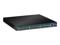 Bild von TRENDNET TPE-5048WS managed Gigabit Ethernet 10/100/1000 Energie Über Ethernet PoE Unterstützung 1U Schwarz Netzwerk-Switch