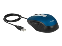 Bild von DELOCK Optische 5-Tasten Maus USB Typ-A blau
