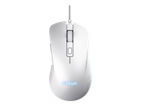 TRUST Souris gaming filaire YBAR+ blanche