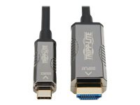 Bild von EATON TRIPPLITE High-Speed USB-C to HDMI Fiber Active Optical Cable AOC - UHD 4K 60Hz HDR CL3 Rated Black 20m