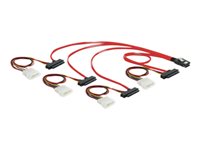 Bild von DELOCK Kabel mini SAS 36pin zu 4x SAS 29pin SFF 8087 > 4x SFF 8482 + Power 50cm