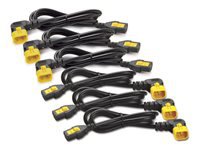 APC Power cable power IEC 60320 C13 to IEC 60320 C14 10 A 90 connector, Black North America