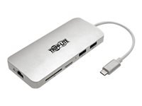 Bild von EATON TRIPPLITE USB-C Dock 4K HDMI USB 3.2 Gen 1 USB-A/C Hub GbE Memory Card 60W PD Charging