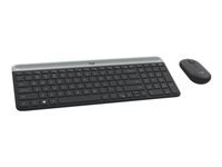 LOGITECH Slim Wireless Keyboard and Mouse Combo MK470 - GRAPHITE - FRA - CENTRAL