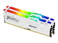 Bild von KINGSTON 64GB 6000MT/s DDR5 CL30 DIMM Kit of 2 FURY Beast White RGB XMP