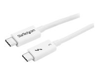 Bild von STARTECH.COM Thunderbolt 3 Kabel -40Gbit/s - 50cm - Weiss - 4K 60Hz - Passiv - Thunderbolt Kabel - USB Typ C Lader