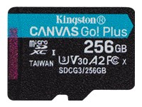 Bild von KINGSTON 256GB microSDXC Canvas Go Plus 170R A2 U3 V30 Single Pack w/o ADP