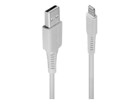 LINDY 3m USB to Lightning Cable white Charge and sync Cable for iPhone iPad & iPod