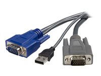 Bild von STARTECH.COM 3m ultradünnes USB VGA 2-in-1-KVM-Kabel