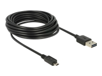 Bild von DELOCK Kabel EASY-USB 2.0 Typ-A Stecker > EASY-USB 2.0 Typ Micro-B Stecker 5m schwarz