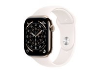 APPLE Watch Series 11 GPS + Cellular 46mm Gold Titanium Case with Light Blush Sport Band - M/L