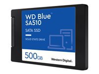 Bild von WD Blue SA510 SSD 500GB SATA III 6Gb/s cased 6,9cm 2,5Zoll 7mm internal single-packed